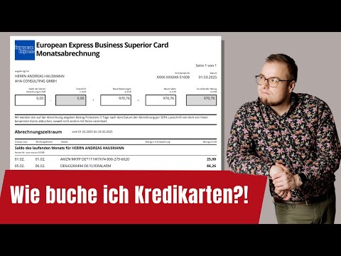 Einfach American Express, VISA, Mastercard buchen in DATEV Rechnungswesen