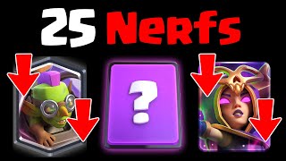 25 NERFS ARE COMING TO CLASH ROYALE - Deck Guide by sk_555
