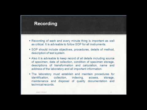 Introduction to good laboratory practices