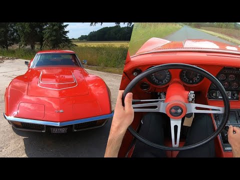 Crazy POV Driving ! Take A Walk-around & Drive The 1972 Corvette Stingray LT-1 Race Engine V8 Manual