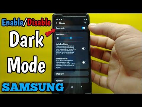 How to Enable/Disable dark mode on Samsung Galaxy A01 Core