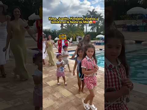 KIMA JUANITO KIM ANDREA Y SONDRA EN LA FIESTA DE MIA 🥹❤️ | #jukilop #shorts #kimberlyloaiza