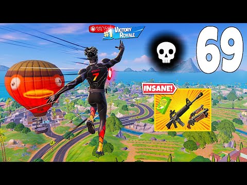 69 Elimination Solo Vs Squads "Zero Build" Gameplay Wins (NEW Fortnite Chapter 7 Season 1 PC)