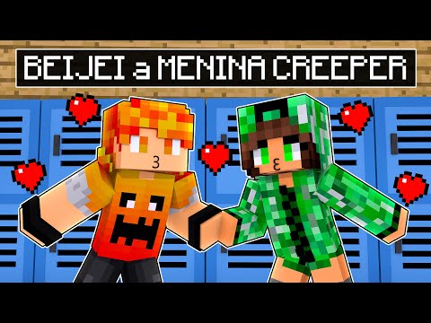 BEIJEI a MENINA CREEPER na ESCOLA DE MONSTROS no Minecraft