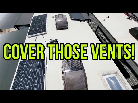 Protect your RV when it rains!  MaxxAir Fanmate Vent Covers!