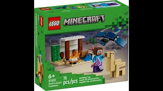 LEGO Minecraft Експедиція Стіва в пустелю (21251) - відео 1