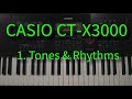 Casio CT X3000 1 Tones Rhythms How To Select