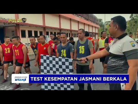 SATBRIMOB POLDA KEPRI GELAR TES KESAMAPTAAN JASMANI SEMESTER I TAHUN 2025