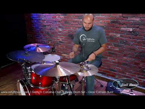 Gretsch Catalina Club 4-Piece Drum Set - Gloss Crimson Burst