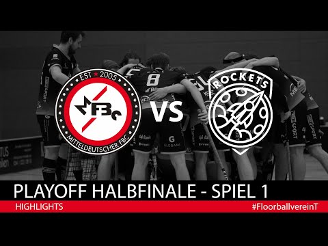 Highlights 1. Floorball Bundesliga Playoff Halbfinale Spiel 1 - MFBC vs Berlin Rockets