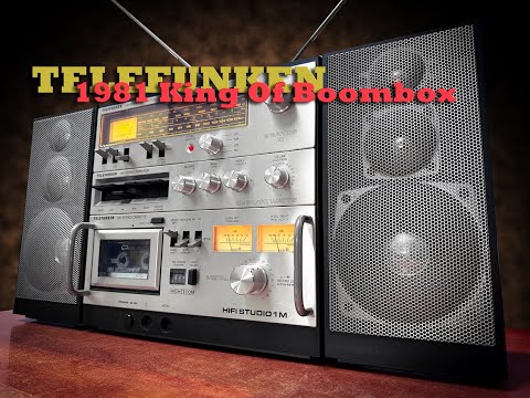 Telefunken HIFI STUDIO 1M ✨RARE✨ Industrial Massive Vintage Cassette Boombox image 9