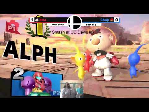 Smash at UC Davis #6 Losers Semis - Riot (Alph) vs. Choji (Samus/Toon Link)