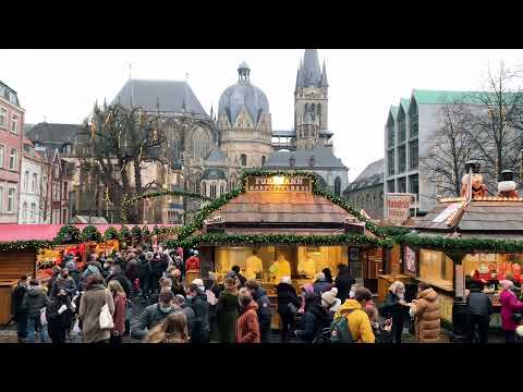 A Cold Rainy Day trip to Aachen Germany Advance Merry Christmas to all❤️❤️🥰#christmasmarket2021