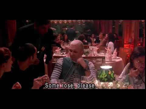 Pret-A-Porter 1994, scene with Jean Paul Gaultier and rose wine