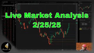 Live Market Analysis 2/25/25 #trading #stockmarket #optionstrading #stocks #investing