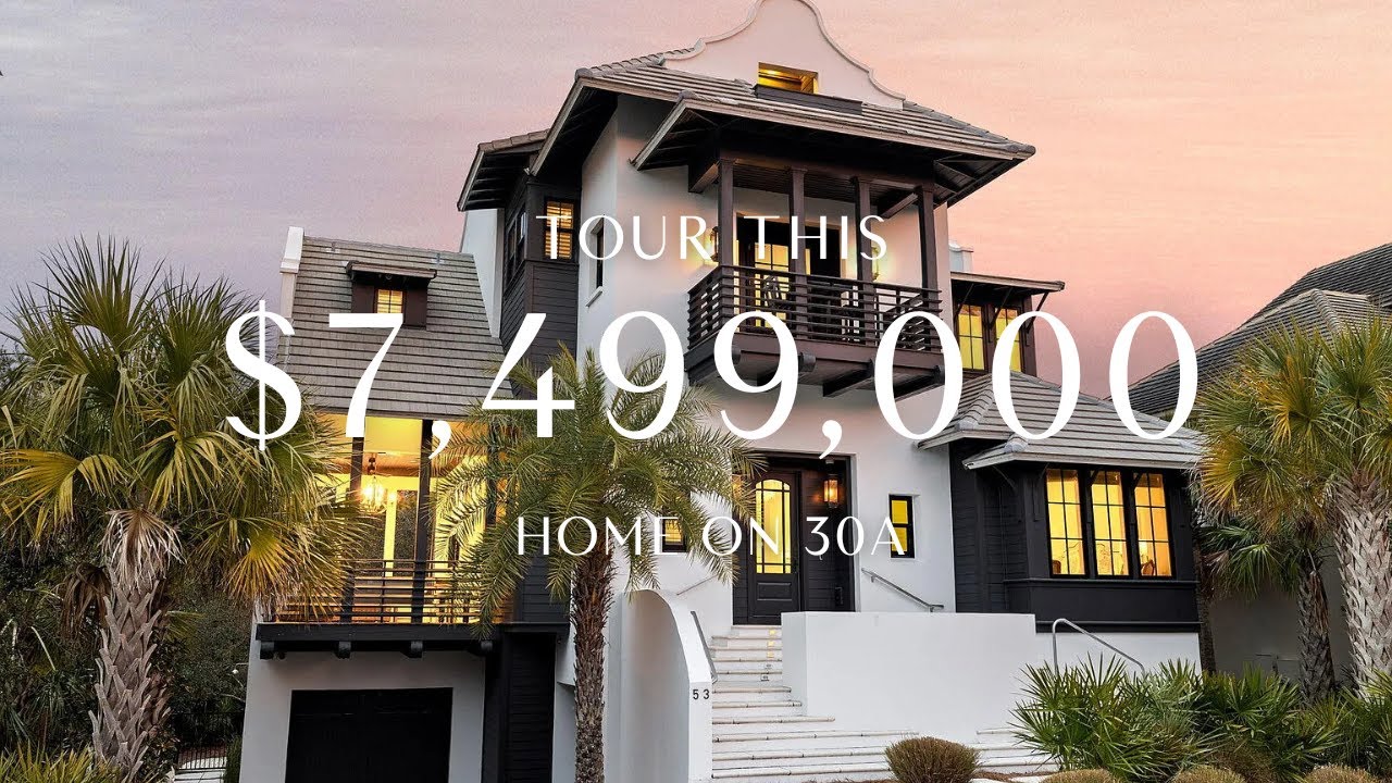 Inside a $7.5M Coastal Paradise | Santa Rosa Beach, FL Dream Home Tour 🏝️✨