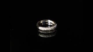 CI0001370 - 2.3 grams 9 carat White Gold Diamond Half Eternity Ring