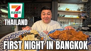Silom Bangkok Night | 7-Eleven Haul + Hostel Tour 🇹🇭
