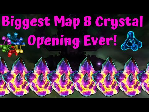 BIGGEST MAP 8 CRYSTAL OPENING ON YOUTUBE!! These Crystals Are Fire! - Marvel Contest of Champions