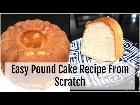 6 Ingredient Pound Cake Recipe From Scratch | Sunday Dessert Ideas | Learn How To Bake