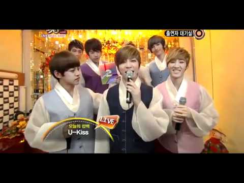 [110909]  U-Kiss - Back Stage [Music Bank Comeback Stage]