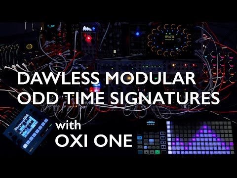 OXI ONE in 5+5+5+4/8 time signature.