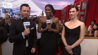 Maggie Siff on the Red Carpet | 23rd Annual SAG Awards | TBS