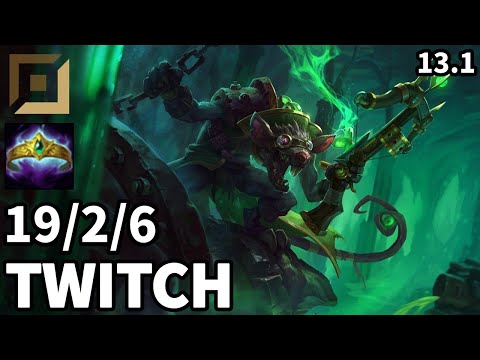 Twitch ADC vs Sivir - EUW Master | Patch 13.1