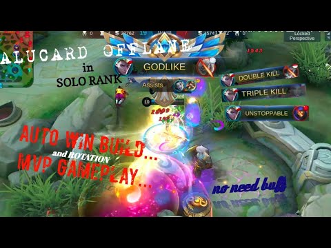 OFFLANE rotation ALUCARD auto WIN build and MVP gameplay