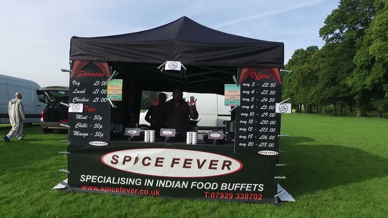 Eid Festival Leicester _ an Early Morning Stall Preparation