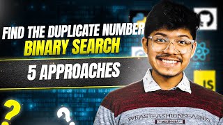 YouTube video '287. Find the Duplicate Number | Day 013 | 5 Ways | Binary Search | Bit Manipulation | Slow & Fast'