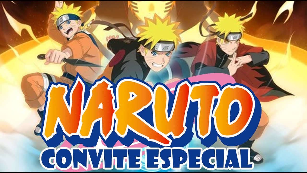 Convite Animado Naruto Grátis