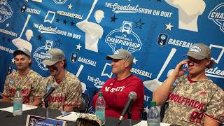 North Carolina State coach Elliott Avent and his players talk Super Regional win