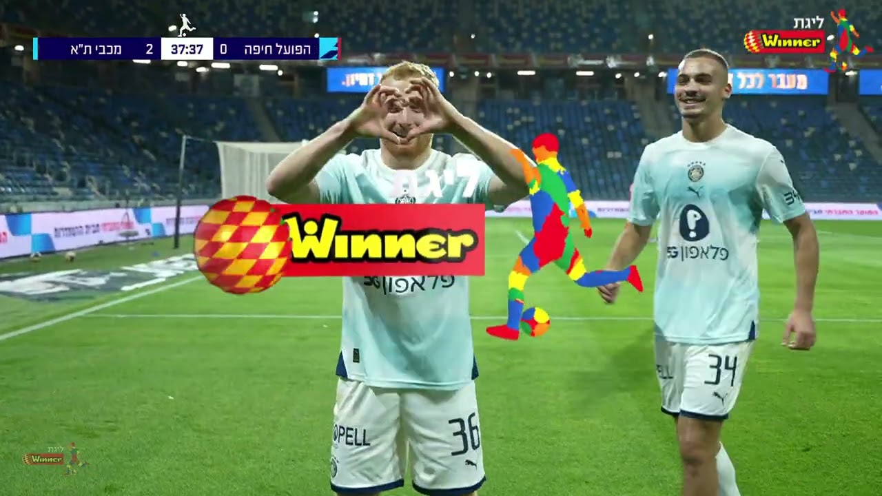 מחזור 25 | תקציר: הפועל חיפה - מכבי ת"א 4-1