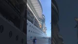Sandwiched between two ocean legends! #cruiseship #cruise #yt #ytshorts #viral