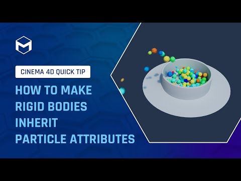 #C4DQuickTip 156: How to make Rigid Bodies inherit Particle Attributes in Cinema 4D