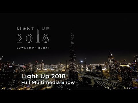 Burj Khalifa Dubai Light Up 2018 - Multimedia show by AO Creative - Full version