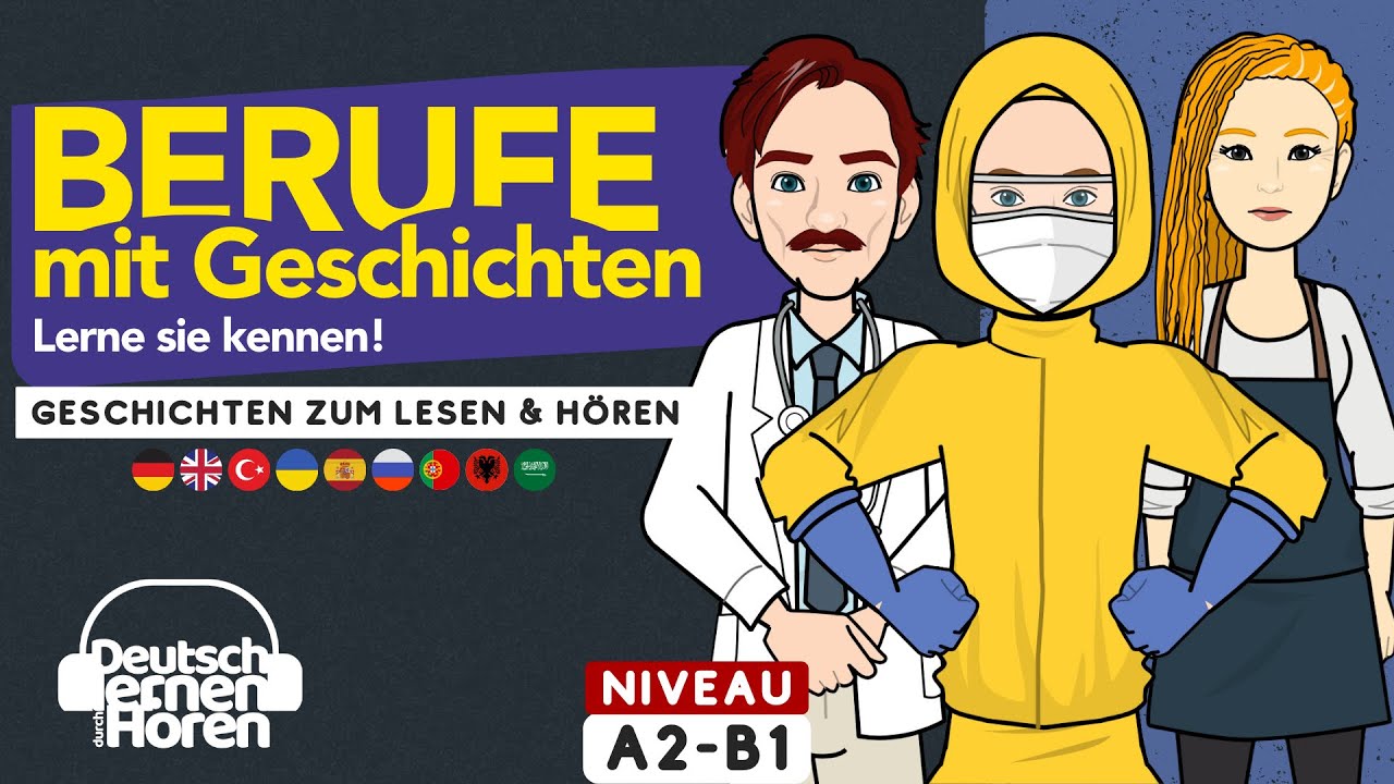 #856 Berufe mit Geschichten zum Lesen & Hören - [Deutsch lernen durch Hören] #dldh #learngerman
