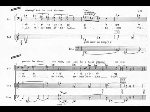 Igor Stravinsky - Abraham and Isaac for Baritone and Chamber Orchestra (1962-63) [Score-Video]