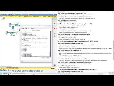 CCNA Security v2 – Lab - 3.6.1.2  - Configure AAA Authentication on Cisco Routers
