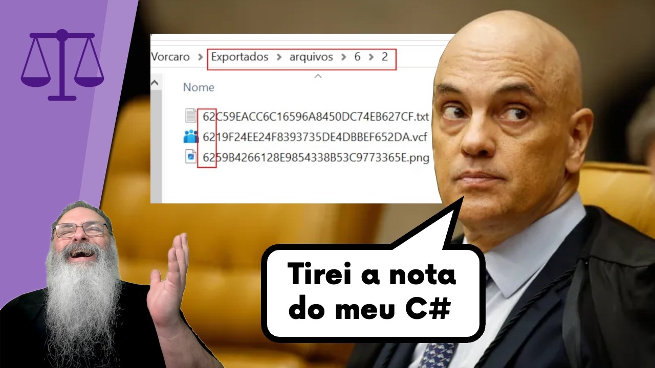 CÓDIGO FONTE da PF DESMENTE NOTA do ALEXANDRE de MORAES: PASTA é definida por HASH, sem NEXO CAUSAL