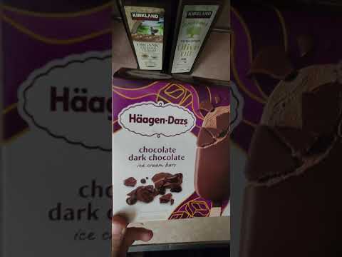 Haagen-Dazs Chocolate Dark Chocolate Ice Cream Bars Review Part 1 #icecreambars #icecream #haagen