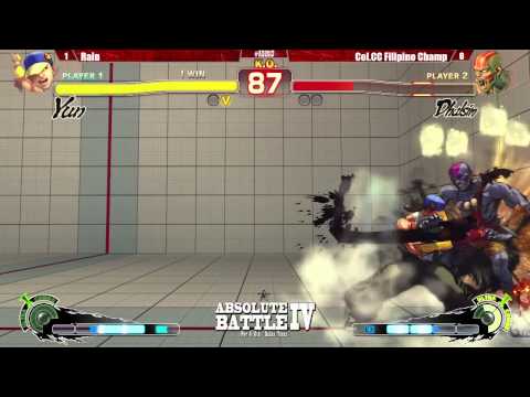 Col. Filipino Champ (Sim) vs Rain (Yun) - Absolute Battle 4 - AE2012 Grand Finals