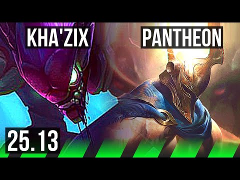 KHA'ZIX vs PANTHEON (JGL) | Legendary | KR Challenger | 25.13