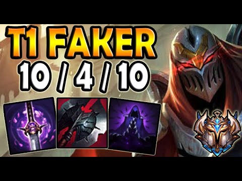 T1 Faker ZED MID vs SYLAS - Lol Ranked Korea ✔️