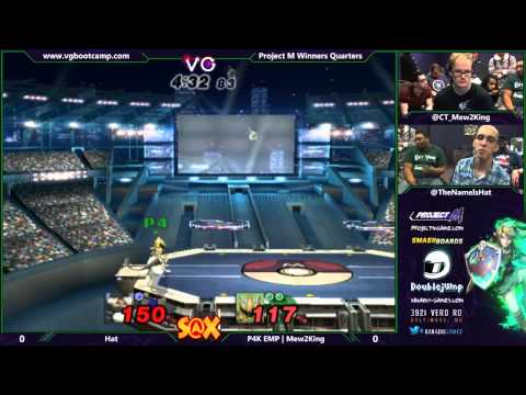 S@X 9/30/14 - Hat (Sheik) vs Mew2King (Mewtwo) - Project M Winners Quarters - Smash PM