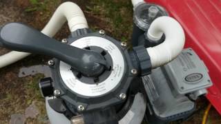 How to backwash and clean an above ground pool sand filter and pump (Intex)