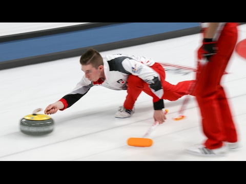 HIGHLIGHTS: Norway v Canada (Men) - VoIP Defender World Junior Curling Championships 2017