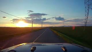 A Summer Drive in Rural Québec at Sunset