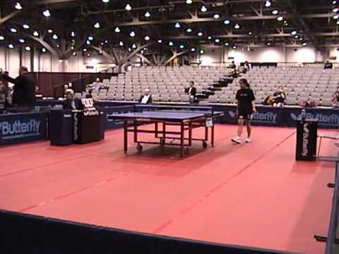Judy Hugh vs. Thor Truelson - U2300 Singles Table Tennis Final - US Nationals